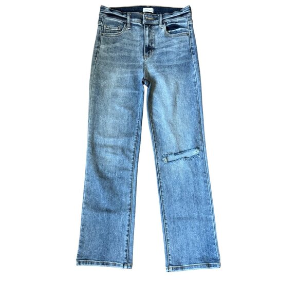 $15 WHEN BUNDLED Sneak Peek Straight Leg Jeans Juniors Size 5 Women’s Size 27 - Picture 1 of 5